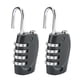 thumbnail image 3 of 2 uds. Cerradura de contraseña de 4 dígitos para maleta, equipaje, cerradura de seguridad con contraseña de Metal, 3 of 8
