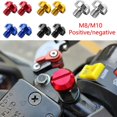 2pcs M8 / M10 Motorcycle Rear View Mirror Hole Plugs Screws Aluminum