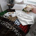 thumbnail image 3 of Plaid Christmas Tree Throw Flannel Blanket 40x60In Cow Leopard Check Xmas Tree Wood Grain Super Soft Cozy Bed Blanket, Lightweight Plush Fuzzy Bed Throw for Bedroom Sofa Couch Living Room, 3 of 4
