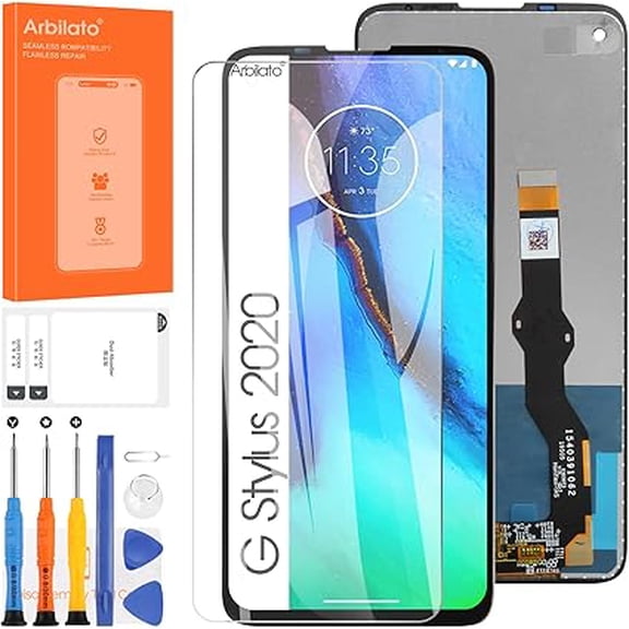 Screen for Motorola Moto G Stylus 2020 Screen Replacement for Moto G8 Stylus LCD Screen XT2043,XT2043-4 Touch Display Digitizer Assembly Repair Parts（Black）