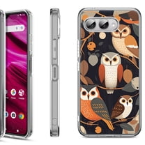 Shockproof Phone Case for T-Mobile Revvl 8, by OneToughShield - Owl Mix