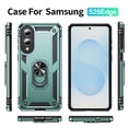 thumbnail image 2 of Dteck Case for Samsung Galaxy S25 Edge,Military Grade Drop Impact Case 360 Metal Rotating Ring Kickstand Holder Armor Heavy Duty Shockproof Cover for Galaxy S25 Edge,Darkgreen, 2 of 7