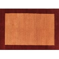 thumbnail image 1 of Ahgly Company Indoor Rectangle Abstract Orange Contemporary Area Rugs, 6' x 9', 1 of 1