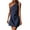 Navy Womens Summer Dress, variant on USSUMA Sundress for Women Beach Vacation Tank Shift Short Mini Summer Dresses for Women Casual One Shoulder Sleeveless Solid Color Plus Size Party Sun Dresses