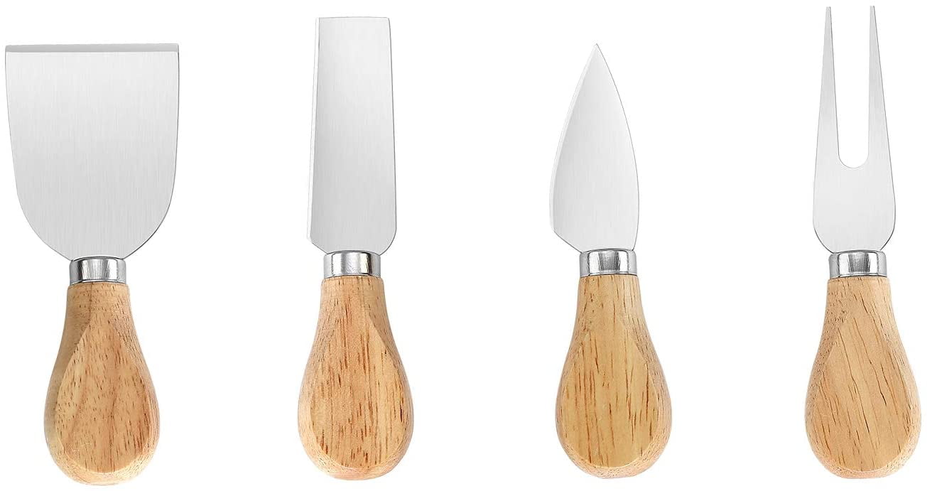 Cheese knife set, 4part, high quality, cheese spade, soft cheese knife, hard cheese knife and