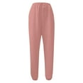 thumbnail image 4 of Fiaer,Plus Size Waffle Joggers for Women,Women's Baggy Elastic Waist Lounge Pants,Womens Comfort Casual Trendy Trousers with Pockets Pink M, 4 of 4