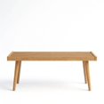 thumbnail image 4 of Mid-Century Modern Full-Size Bench, Natural, 4 of 5
