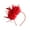 Red, variant on Xinwanna Vintage Feather Headband Elegant Cloth Flower Women Girls Hair Loop Band Bridal Hair Accessories Wedding Party Hairstyle Decoration Headwear (Red)