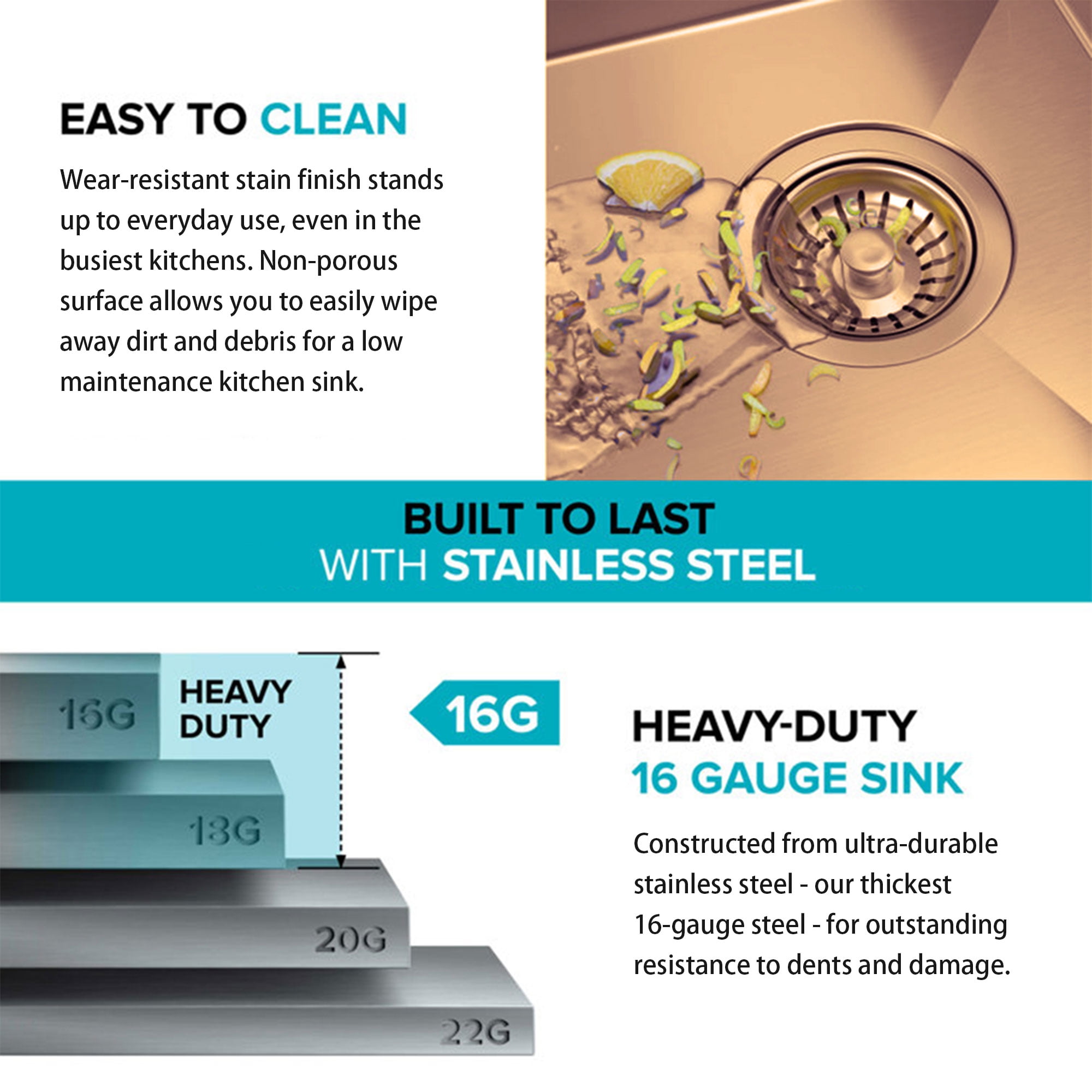 HIGOLD 30 inch Single Bowl Kitchen Sink Undermount,Stainless Steel Nano Sink, Rose Gold 30"×18"×10"