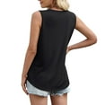 thumbnail image 6 of Yubnlvae Women's Square Neck Tank Top - 2025 Summer Casual Sleeveless Blouse - Trendy Basic Vest for Layering (S-XXL) (Black | L), 6 of 6