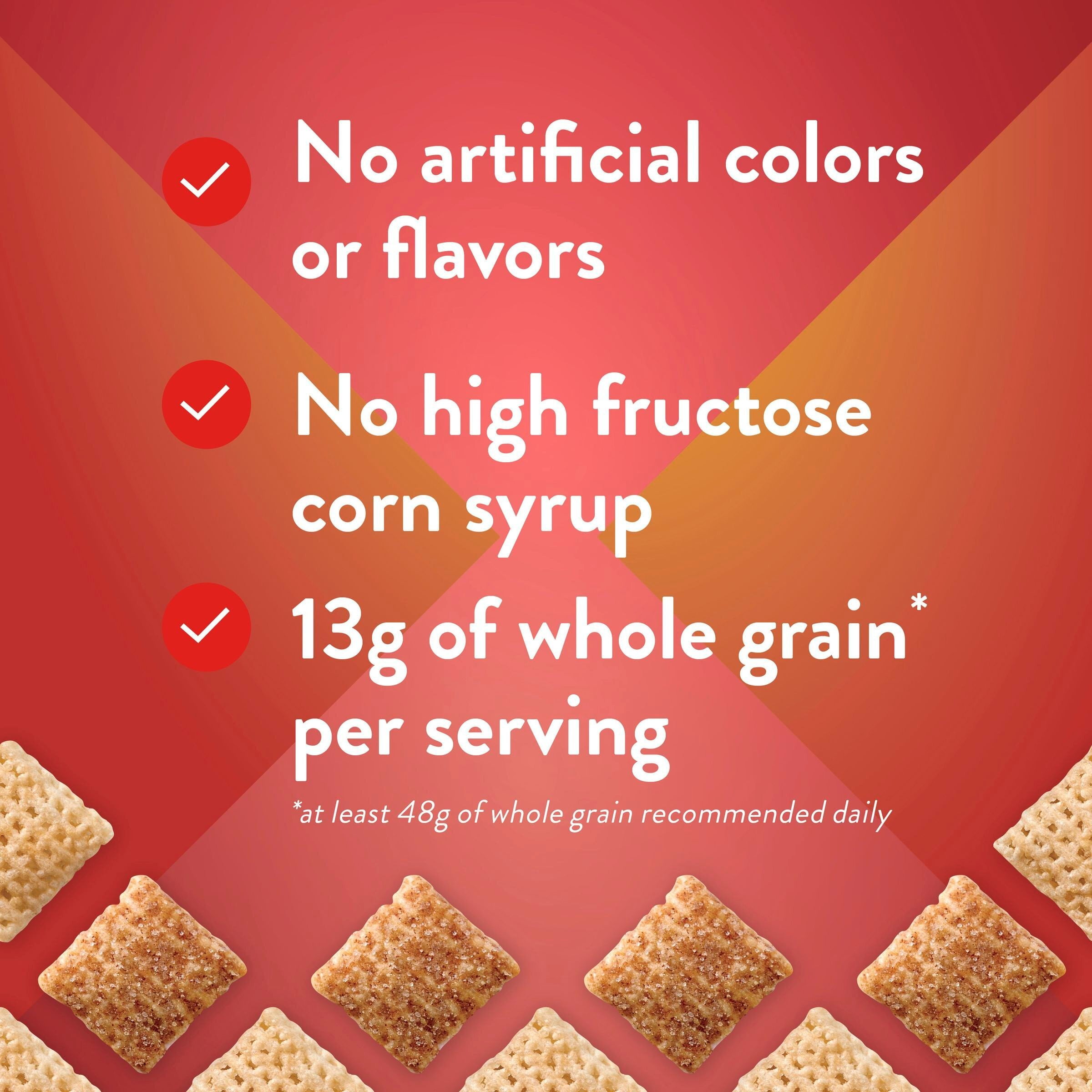 Cinnamon Chex Breakfast Cereal, Homemade Chex Mix Ingredient, Family Size, 19.2 oz (Pack 6)