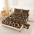 thumbnail image 2 of Erosebridal Africa Leopard Pattern Queen Sheet Sets,First Letter K Bed Set For Women 4pcs, 2 of 6