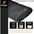 thumbnail image 4 of Xpose Safety Heavy Duty Mesh Tarp – 12’ x 26’ Multipurpose Black Protective Cover with Air Flow - Use for Tie Downs, Shade, Fences, Canopies, Dump Trucks – Tear Resistant, 4 of 9