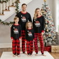 thumbnail image 3 of Christmas Family Pajamas Matching Sets Long Sleeve Top Plaid Pant Holiday Sleepwear Sets, 3 of 7