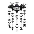 thumbnail image 1 of Adorno colgante de murciélagos de Halloween, diseño de escena, accesorios de fiesta espeluznantes, colgante para decoración de balcón, pared, ,, 1 of 9