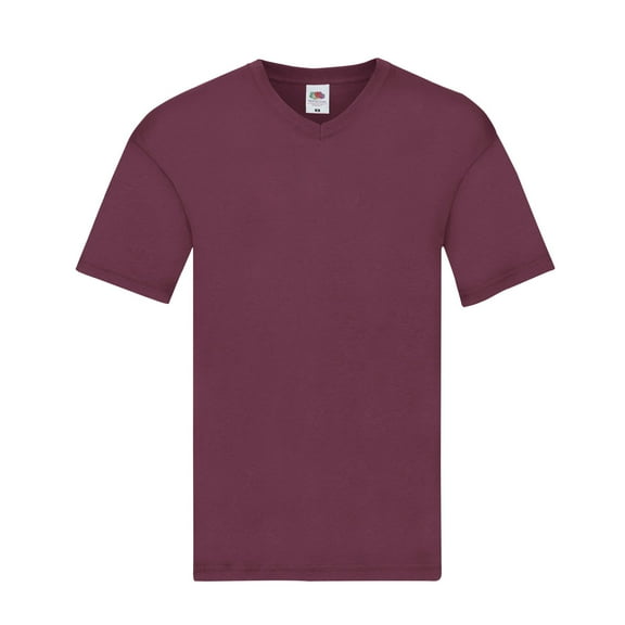 Fruit of the Loom Mens Original Plain V Neck T-Shirt