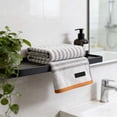 thumbnail image 6 of Kyusrd Stripes Hand Towels for Bathroom,Cotton Soft Absorbent Decorative Hand Towel for Face Spa Bath Gym Kitchen,Gray,35x76cm, 6 of 6