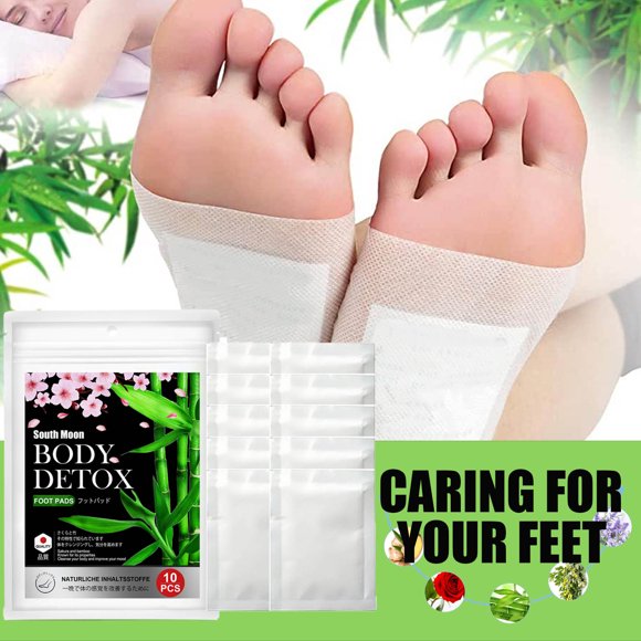 Clear face and body, relieve physical stress, expel cold and damp toxin, relax body and mind, foot care patch