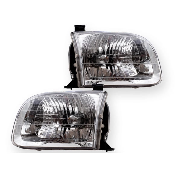APA Replacement Head Light for 2000 2001 2002 2003 2004 Tundra (Double Cab Model ONLY) 2001 2002 2003 2004 Sequoia Pair Passenger Right and Driver Left Side