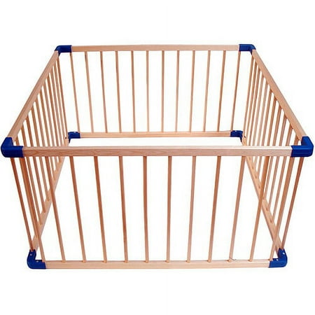 Portable Wood Gate Enclosure, Natural