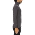 thumbnail image 3 of Men's Merino Wool Midweight Moisture Wicking Turtleneck - Charcoal Gray - Large, 3 of 3