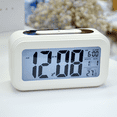 thumbnail image 2 of DESIGNICE Alarm Clock Real-Time Temperature Display Alarm Clocks for Bedrooms Intelligent Night Light Screen Sunrise Alarm Clock Pink, 2 of 4
