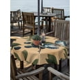 thumbnail image 2 of Outdoor Tablecloths with Umbrella Hole & Zipper, Blueberry Spring Leaves Round Tablecloths 60 Inch, Brown Botanical Branches Waterproof Table Cloth, Patio/Pool/Picnic Table Covers, 2 of 8