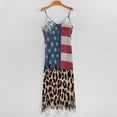 thumbnail image 5 of American Flag And Leopard Print Pattern Sleeveless Dress Dresses Women Summer Women's Summer Clothing, 5 of 9