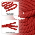 thumbnail image 3 of Uxcell 20 Feet Tug of War Rope for Adults Teen 3-Strand Natural Twisted Cotton Rope with Flag Red, 3 of 6