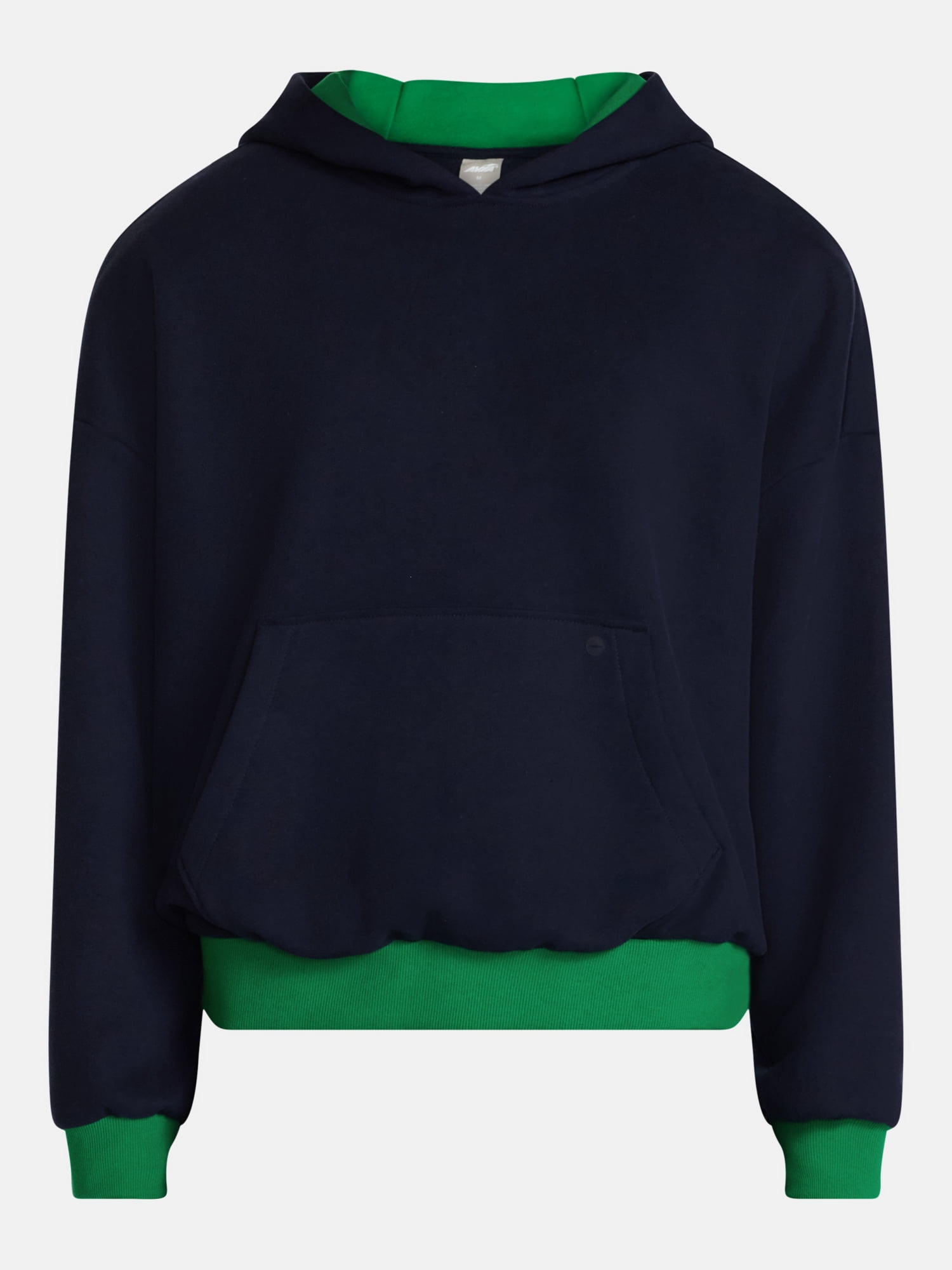 Avia Men's Oversized Fit Heavyweight Fleece Hoodie with Contrast Trim, Sizes XS-3XL