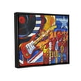 thumbnail image 3 of Stupell Industries Rock 'n Roll Music Tribute Painting Jet Black Floating Framed Canvas Print Wall Art, Design by Paul Brent, 3 of 6