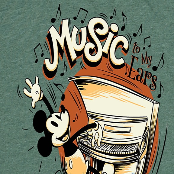 Mickey & Friends - Music To My Ears - Women's Short Sleeve Graphic T-Shirt