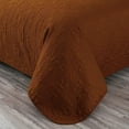 thumbnail image 4 of Chezmoi Collection Luca 3-Piece Oversized Bedspread Set, Queen Size, Umber, Summer Quilt Lightweight Microfiber Bedspread 100 x 106, Floral Medallion Pattern Coverlet for All Season, 4 of 9