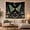 Luna Moths, variant on Luna Moth with Moon Phases in a Starry Sky, Mystical Celestial for Nature Lovers, Enchanted Botanical Wall Art, Housewarming Gift, Tapestry Wall Hanging for Bedroom and Living Room