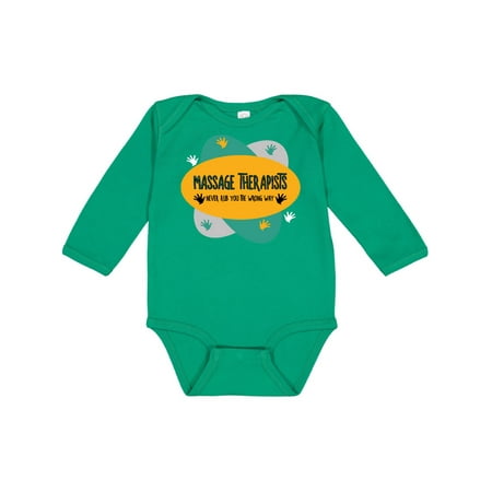

Inktastic Massage Therapists Hands Rub Colorful Gift Baby Boy or Baby Girl Long Sleeve Bodysuit