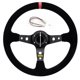 thumbnail image 4 of Volante modificado para automóvil de 14 pulgadas con personalidad esmerilada, volante de carreras competitivo de 350 mm, cuero cepillado y gamuza, universal, 4 of 5