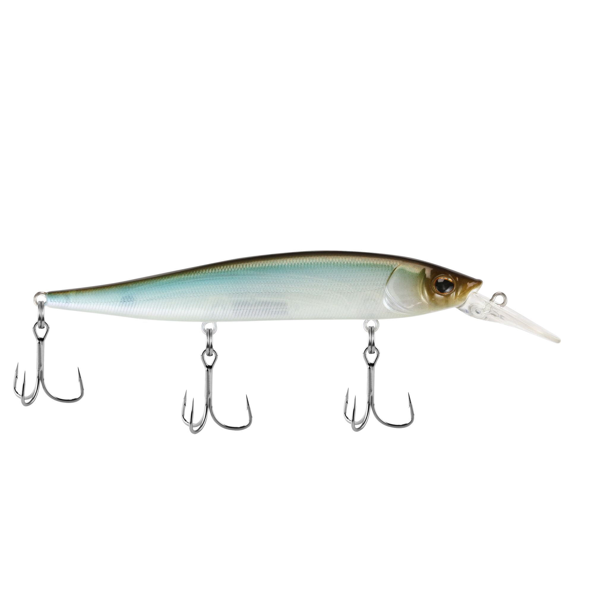 Berkley Stunna, 4.4 in, Jerkbaits, Stealth Minnow (1 Count)