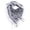Black and White, variant on Skull Pattern Arab Keffiyeh Shemagh Square Scarf Lightweight Neck Warmer Cover Desert Scarves Shawl Headwrap for Camping