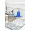 thumbnail image 4 of Cornucopia Brands Frosted Glass Soap Dispenser w/Stainless Steel Pumps (White Frosted, 8-Ounce, 2-Pack); Boston Round Bottles w/ Pump Tops and Caps, 4 of 6