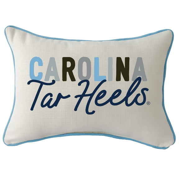 North Carolina Tar Heels Tones Rectangular Piped Pillow