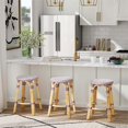 thumbnail image 4 of Butler Specialty Company Tobias Rattan Round 24" Counter Stool -White and Purple, 4 of 6