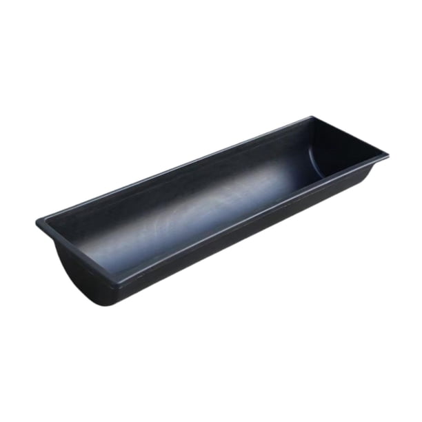 Comedero para Ganado Abrevadero para Ovejas Alimentador para Terneros Y Contenedor Agrícola con Diseño Espacioso Que Reduce Desperdicio Adecuado para 45 cm x 25 cm negro