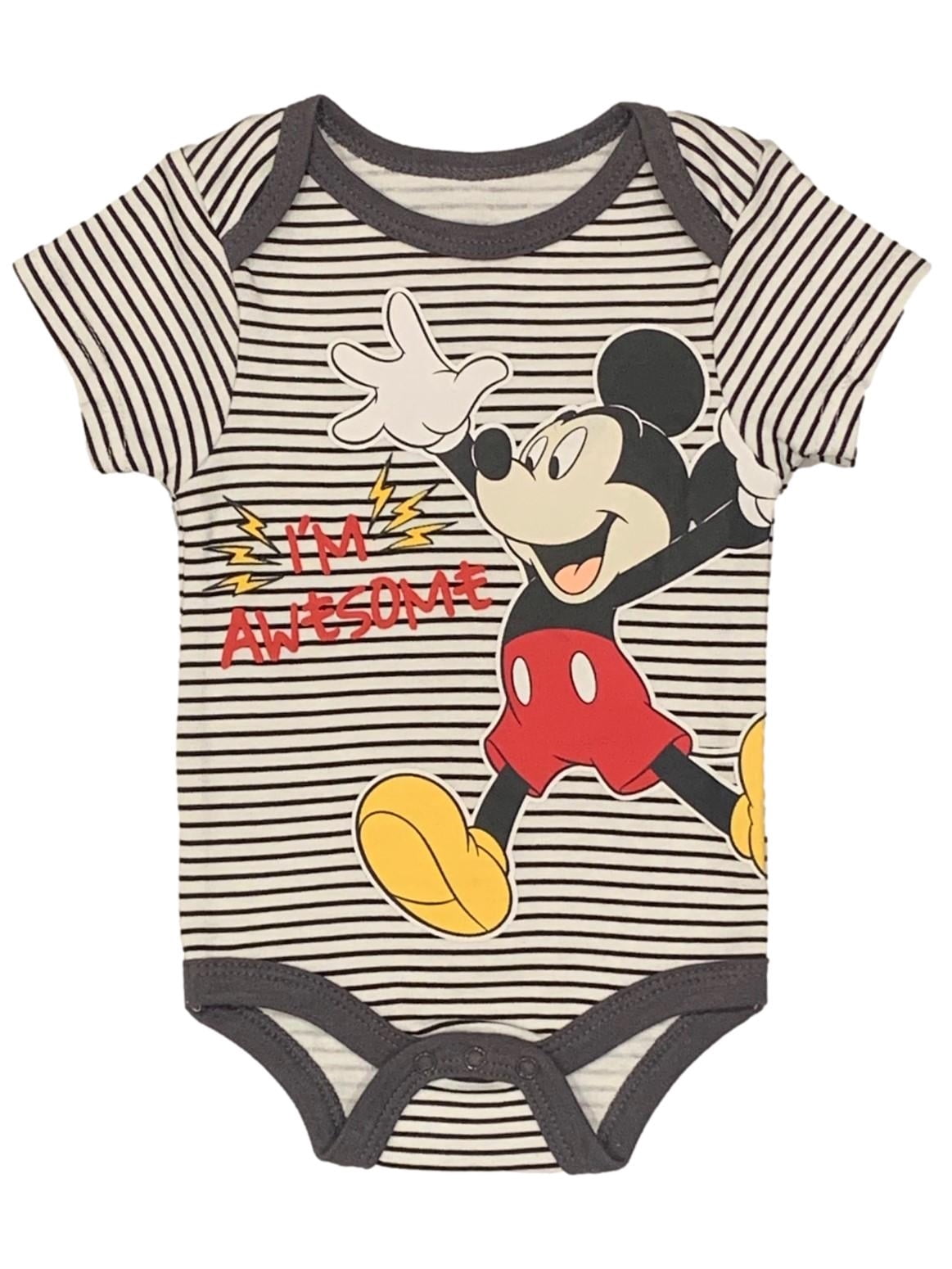 Disney Mickey Mouse Bodysuit, Pants, and Hat Layette Set (Baby Boys)