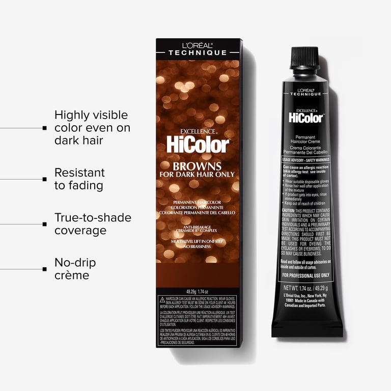L'Oreal Excellence HiColor Soft Brown, 1.74 oz - Walmart.com
