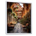 thumbnail image 2 of Designart "Hacienda in Spain" Cityscapes Floater Framed Canvas Print, 2 of 7