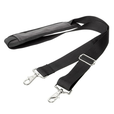 Replacement Shoulder Strap - JAKAGO 155CM Replacement Shoulder Strap Padded Extra Long Universal Adjustable Bag Strap with Metal Swivel Hooks and Non-Slip Pad for Duffel Laptop Case Briefcase Diaper Bag Camera Travel