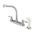 thumbnail image 1 of Kingston Brass Victorian High Arch Kitchen Faucet With Non-Metallic Sprayer, 1 of 2