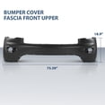 thumbnail image 3 of PIT66 Front Upper Bumper Cover Fascia Fit for Jeep Grand Cherokee 6EB83TZZAA 2016-2021, 3 of 10