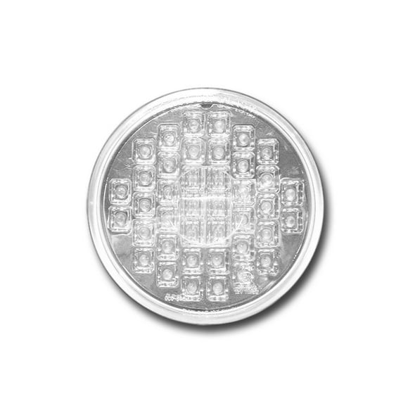 Pacific Dualies 40009 4 Inch White LED Back Up Light with Clear Lens