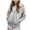 Light Gray, variant on Teen Girls Oversiezd Zip Up Sweatshirts Cute Fleece Kids Hoodies Youth Long Sleeve Fleece Active Sport Jacket Coat (Navy, 13-14 Years)